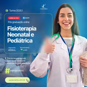 Banner da pós-graduação online em fisioterapia neonatal e pediátrica do CERTRO