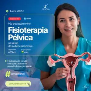 Banner da pós-graduação em fisioterapia pélvica na saúde da mulher e do homem do CERTRO