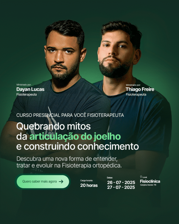 Curso quebrando mitos da articulação do joelho e construindo conhecimento